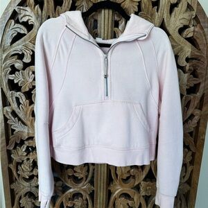 Lulu Women's Pink Half-Zip Hoodie